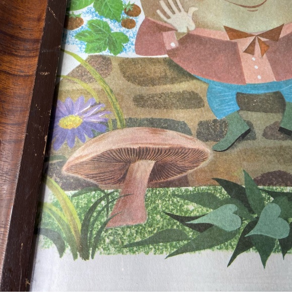 Vintage Framed Leonard Weisgard Humpty Dumpty Framed Nursery Print - Picture 5 of 8